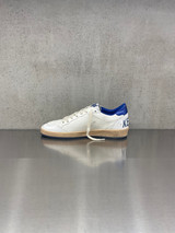 Golden Goose - Ball Star uomo in pelle bianca con stella e talloncino bluette