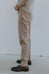 Briglia -1949- Pantalone modello BG61 in misto cotone e tecel tortora