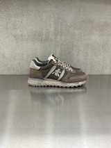 Premiata - Sneakers Lander in pelle scamosciata e nylon tortora