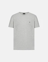 Dondup - T-shirt girocollo regular in jersey di cotone colore grigio