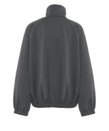 8PM - Felpa  Pinehills con zip e collo alto grigio antracite
