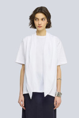 Semicouture - T-shirt Chonise in cotone bianco