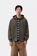 Carhartt -  Hooded Chase Jacket shungite  gold