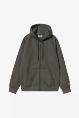 Carhartt -  Hooded Chase Jacket shungite  gold