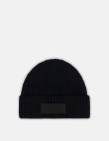 Dondup - Cappello in lana tecnica color blu scuro