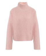8PM - Pullover Artemisia collo alto misto lana rosa