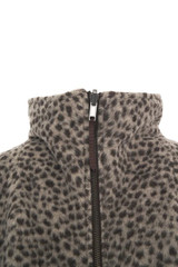 8PM - Bomber reversibile bicolor in tessuto misto lana maculato da un lato e nylon dall'altra marrone