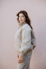 Duno - Bomber Minde in tessuto tecnico beige