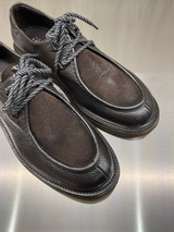 Alexander Hotto - Scarpa in pelle martellata e pelle scamosciata testa di moro