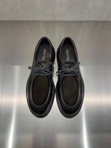 Alexander Hotto - Scarpa in pelle martellata e pelle scamosciata testa di moro