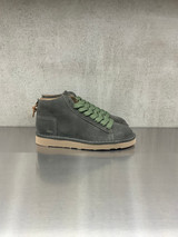 Panchic - Polacco da uomo P001 in camoscio verde bosco e lacci verde