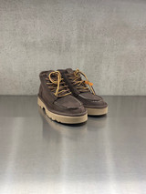 Panchic - Polacco allacciato da donna P019 in camoscio cerato caffè