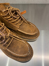 Panchic - Polacco allacciato da donna P019 in camoscio cerato cognac