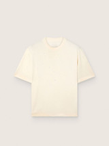 Golden Goose - T-shirt Unisex Star in cotone bianco con cristalli dégradé all-over e stampa sul retro