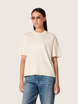Golden Goose - T-shirt Unisex Star in cotone bianco con cristalli dégradé all-over e stampa sul retro