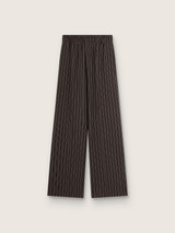 Golden Goose - Pantaloni joggers da donna in lana gessata marrone