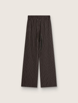 Golden Goose - Pantaloni joggers da donna in lana gessata marrone