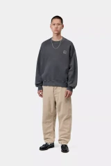 Carhartt - Pantalone Newel cinque tasche in velluto Wall Rinsed