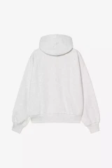 Carhartt - Felpa Casey Jacket in pesante jersey di cotone da 350 grammi Ash Heather / Silver