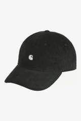 Carhartt - Berretto Harlem in velluto Raven / White