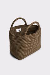 Marrea - Borsa tessuta a mano in neoprene Medium Coco fresco