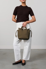 Marrea - Borsa tessuta a mano in neoprene Midi Coco Fresco