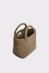 Marrea - Borsa tessuta a mano in neoprene Midi Taupe Secret