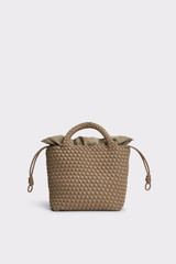 Marrea - Borsa tessuta a mano in neoprene Midi Taupe Secret