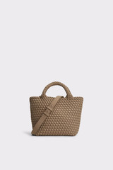 Marrea - Borsa tessuta a mano in neoprene Midi Taupe Secret