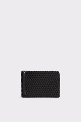 Marrea - Borsa tessuta a mano in neoprene Clutch Di nero