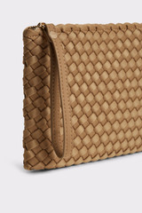 Marrea - Borsa tessuta a mano in neoprene Clutch Retro Sand