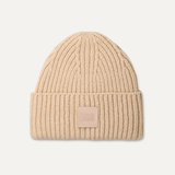 UGG - Cappellino a coste in maglia grossa cream