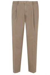 Briglia - 1949 - Pantaloni COURMAYEUR43 in cotone plissettati beige