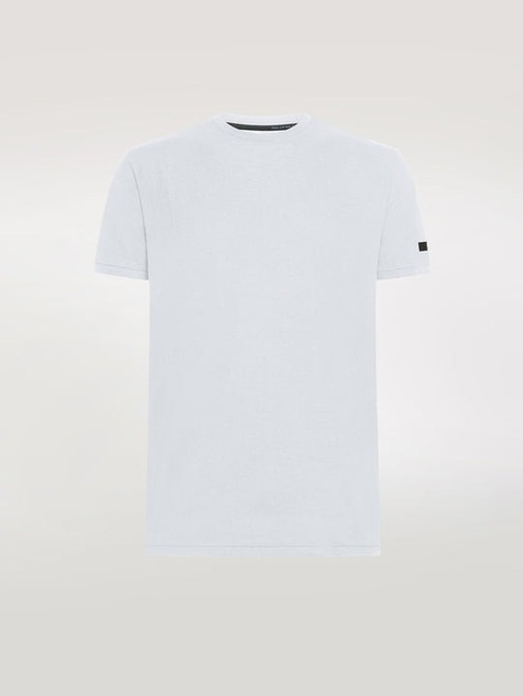 RRD - T-shirt uomo Crepe Shirty in crèpe di cotone bianco