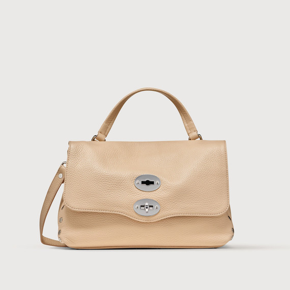 Zanellato - Borsa Postina® small in pelle martellata rosa cipria