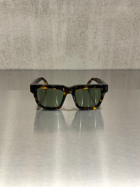 Golden Goose - Occhiale da sole Squared Jamie con montatura Havana