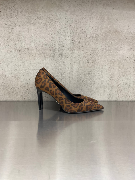 Sergio Levantesi - Dècolletè Dusy in pelle stampa animalier