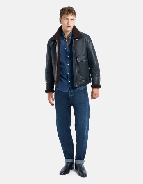 Dondup - Jeans Ervin loose in denim fisso lavaggio scuro pulito