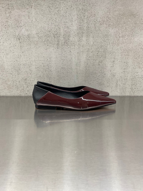 Twenty Fourhaitch - Ballerina Kibar a punta prugna con dettaglio arricciato