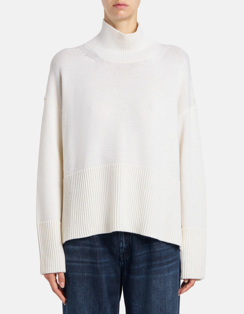 Dondup - Maglia dolcevita over in lana burro