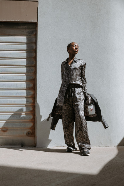 Golden Goose - Camicia pigiama da donna in viscosa con stampa floreale