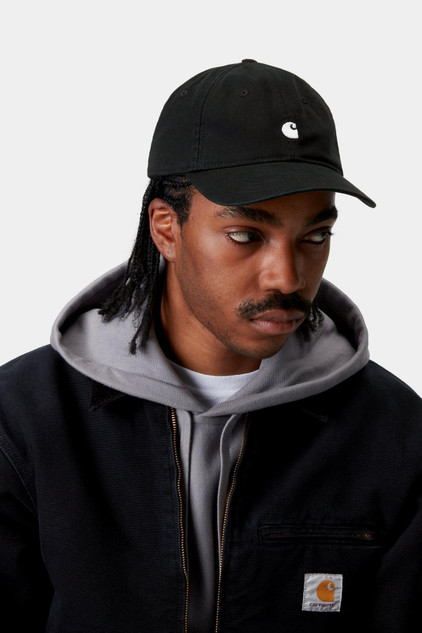 Carhartt - Madison logo cap black / white