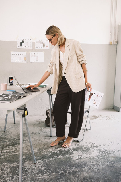 8pm -  Giacca Doha-a oversize in tela di cotone spigato