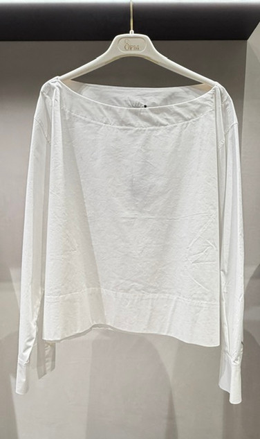 8PM - Camicia Stoccolma in popeline di cotone bianco