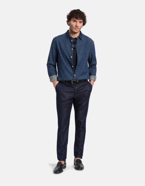 Dondup - Pantaloni Joe carrot in denim fisso
