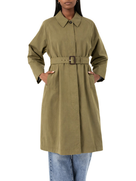 Max Mara Weekend - Trench Diva in cotone anti goccia muschio