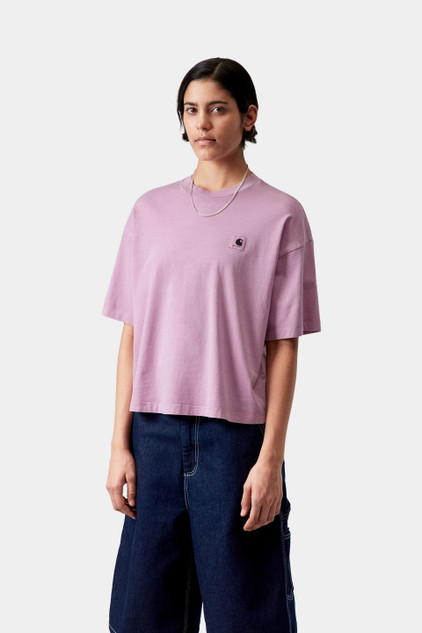 Carhartt - T-Shirt W' S/S Nelson Gentle Purple  Garment dyed