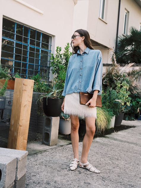 8pm - Camicia Glasgow in denim chiaro