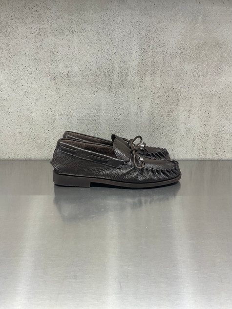 Alexander Hotto - Mocassino 69035 in pelle di vitello con effetto martellato cioccolato