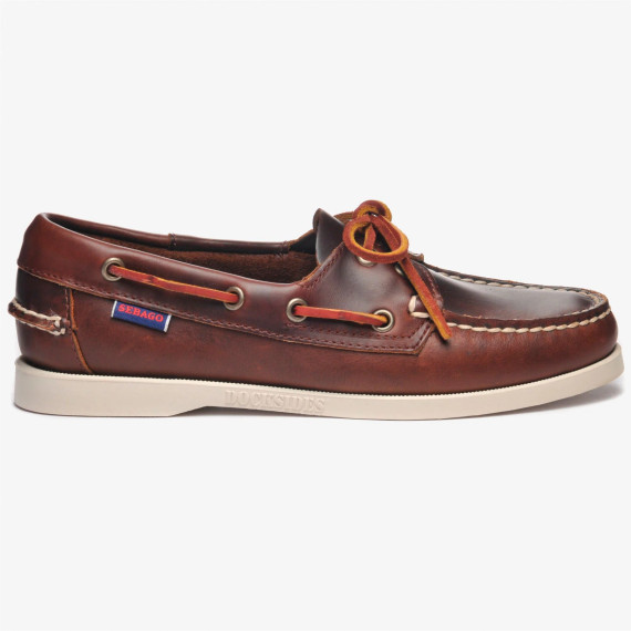Sebago - Mocassino donna Docksides Portland Waxed marrone